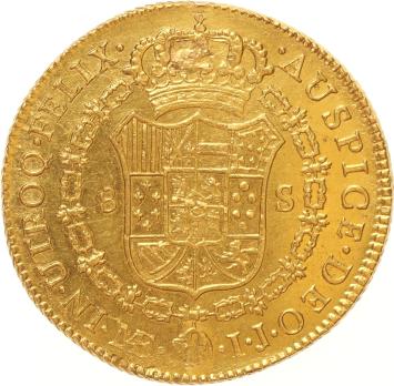 Peru 8 Escudos1790 ME IJ