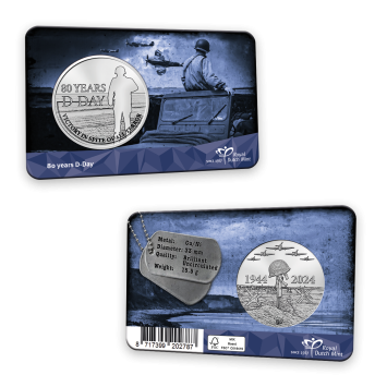 80 jaar D-Day penning in coincard