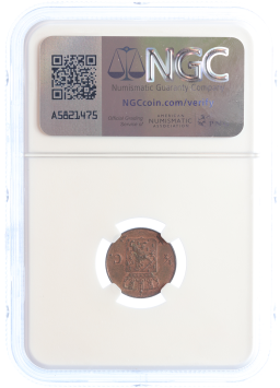 Netherlands Koning Willem III 1/2 cent 1854 MS64 BN