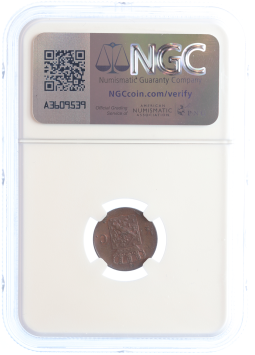 Netherlands Koning Willem III 1/2 cent 1864 MS64 BN
