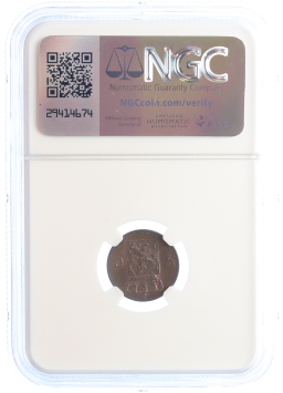 Netherlands Koning Willem III 1/2 cent 1876 MS62 BN