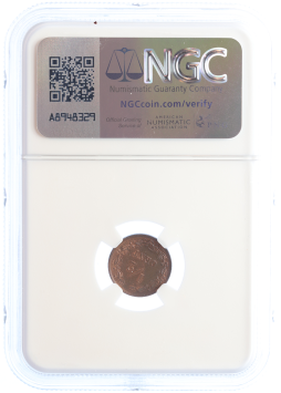 Netherlands Koning Willem III 1/2 cent 1878 MS63 RB