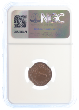 Netherlands Koning Willem III 1 cent 1881 MS62 BN
