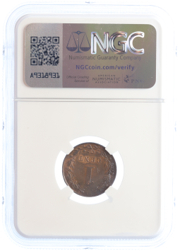 Netherlands Koning Willem III 1 cent 1881 MS63 BN