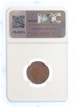 Netherlands Koning Willem III 1 cent 1882 MS65 BN