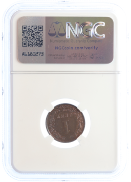 Netherlands Koningin Wilhelmina 1 cent 1898 MS64 BN