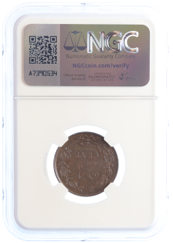 Netherlands Koningin Wilhelmina 2 1/2 cent 1894 MS64 BN