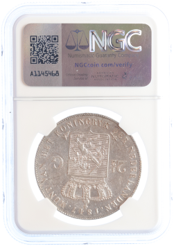 Netherlands King William II 2 1/2 guilders 1847 AU58