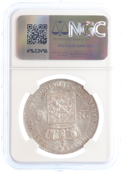 Netherlands Koning Willem II 2 1/2 gulden 1847 MS60