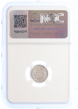 Netherlands Koningin Wilhelmina 10 cent 1944D AU DETAILS