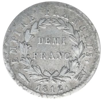 French incorporation 1/2 Francs 1812