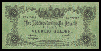 40 gulden 1860 Groentje 91-10b