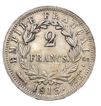 French incorporation 2 Francs 1813