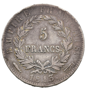 French incorporation 5 Francs 1813