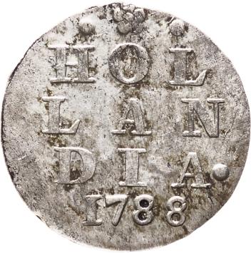Holland Dubbele wapenstuiver 1788