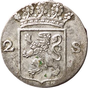 Holland Dubbele wapenstuiver 1788