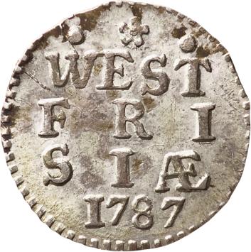 West-Friesland Dubbele stuiver 1787