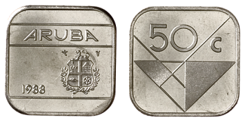 50 Cent Aruba BU/FDC