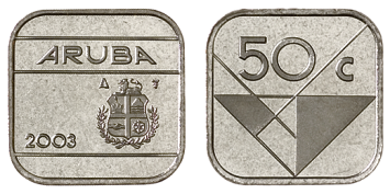 50 Cent Aruba BU/FDC