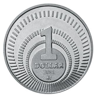 1 Dollar 2011 Zonsopkomst BES Proof zilver