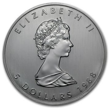 Canada Maple Leaf 1988 1 ounce silver