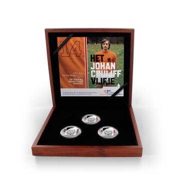 Johan Cruijff Vijfje 2017 Kleurset herdenkingsmunten zilver