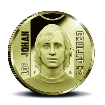 Johan Cruijff 10 euro goud 2017 herdenkingsmunt proof