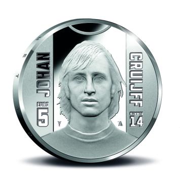 Johan Cruijff 5 euro zilver 2017 herdenkingsmunt proof