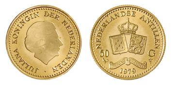 50 Gulden 1979 Juliana Nederlandse Antillen Prooflike