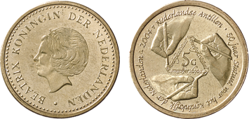 5 Gulden 2004 Koninkrijksstatuut Nederlandse Antillen UNC