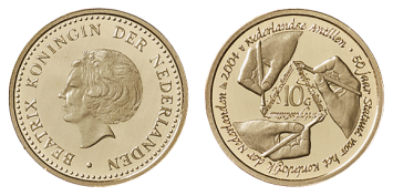 10 Gulden 2004 Koninkrijksstatuut Nederlandse Antillen Proof