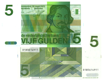 5 gulden 1973 Vondel II 24-1