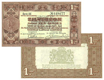 1 gulden 1938 Zilverbon 04-1b