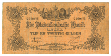 25 gulden 1860 Bankbiljet 71-10