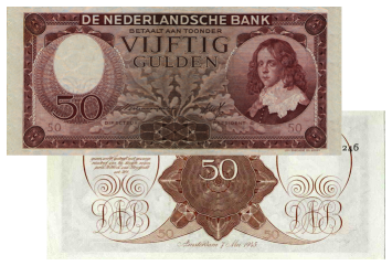 50 gulden 1945 Stadhouder Willem III 99-1