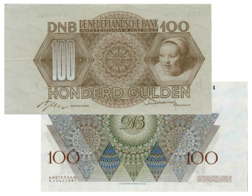 100 gulden 1947 Meisjeskop 120-1