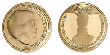 Huwelijksmunt 10 Euro 2002 goud proof