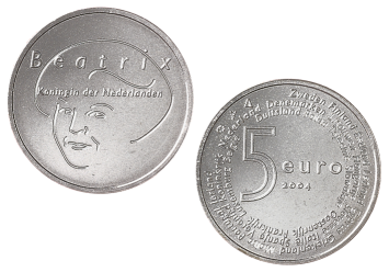 Europamunt 5 euro 2004 zilver UNC