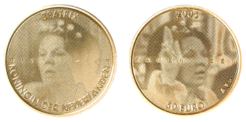 Jubileummunt 50 Euro 2005 goud proof