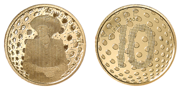 Vrede 10 Euro 2005 herdenkingsmunt goud proof