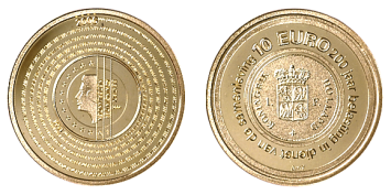 Belasting 10 Euro 2006 herdenkingsmunt goud proof