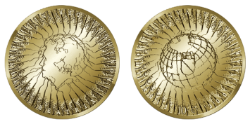 Vrede van Utrecht 10 Euro 2013 herdenkingsmunt goud proof