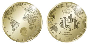 Rietveld 10 Euro 2013 herdenkingsmunt goud proof