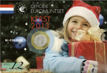 Kerstset 2013 bi-colour met 2 Euro 200 jaar Koninkrijk