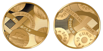 400 jaar Nederland-Japan 10 Euro 2009 herdenkingsmunt goud proof