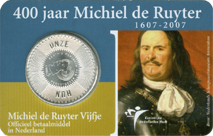 Michiel de Ruyter Vijfje 2007 Coincard