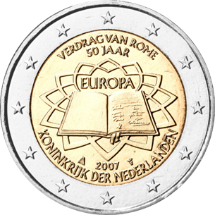 Nederland 2 euro 2007 Verdrag van Rome UNC