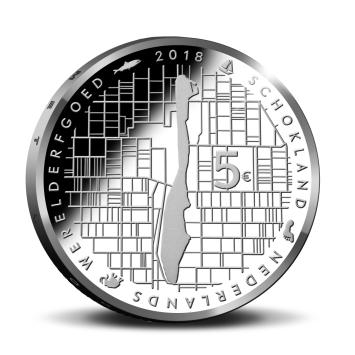 Schokland 5 euro zilver 2018 herdenkingsmunt proof