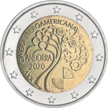 Andorra 2 euro 2020 Iberico BU coincard