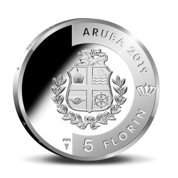 5 Florin 2019 Turtuga Aruba Proof